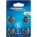 Aku – Renata CR2032 liitium 3 V, 260 mAh, 4 tk. Aku – Renata CR2032 liitium 3 V, 260 mAh, 4 tk.