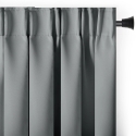 AmeliaHome Aizkaru ar cilpām 140 × 260 cm, Sudraba