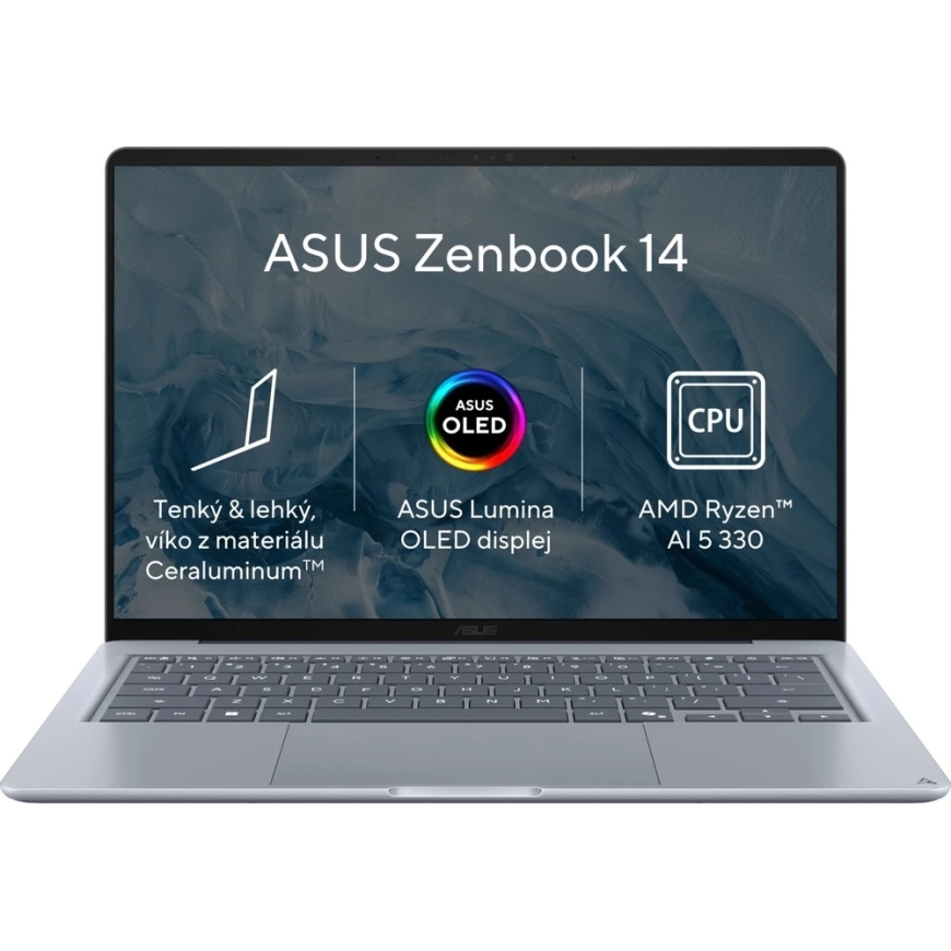Ноутбук ASUS Zenbook 14 UX3480KA синего цвета