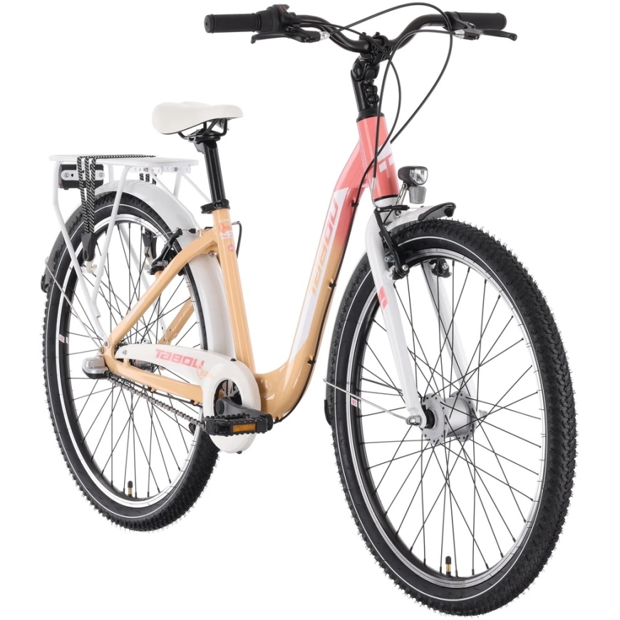 Tabou Queen 26 Plus bike coral-white