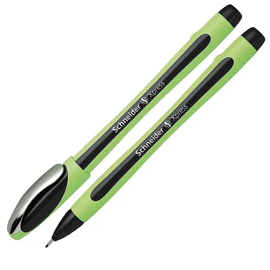 Fineliner pen SCHNEIDER XPRESS 0.8mm, green body, black ink