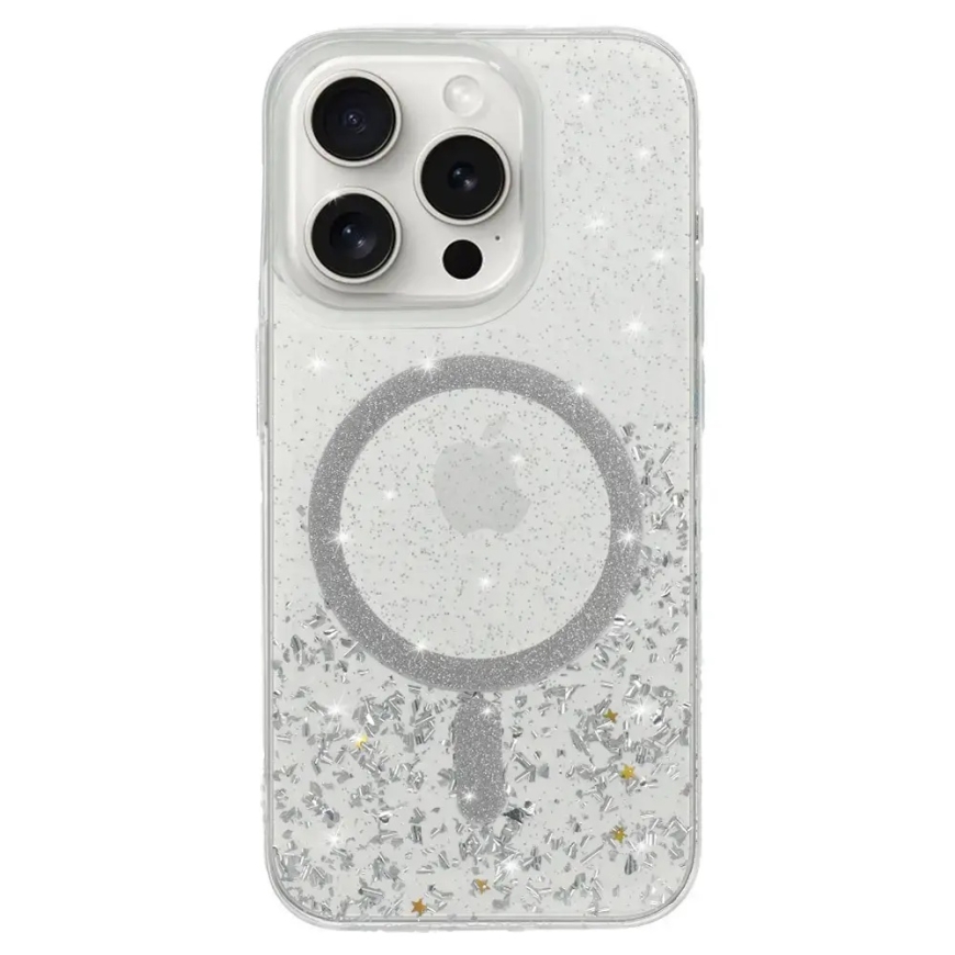 Tel Protect Moonlite maciņš ar MagSafe atbalstu telefonam iPhone 16 sudraba krāsā caurspīdīgs – 2