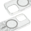 Tel Protect Moonlite phone case with MagSafe support for iPhone 16 silver transparent Tel Protect Moonlite phone case with MagSafe support for iPhone 16 silver transparent