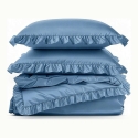 Gultas veļas komplekts Eurofirany D91/POS/MI/FAL/3 160X200 70X80/X2 BALTS Gultas veļas komplekts Eurofirany D91/POS/MI/FAL/3 160X200 70X80/X2 BALTS