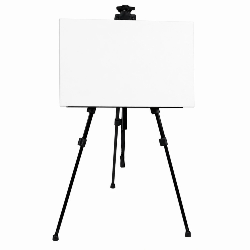 Reguleeritav kõrgusega kolmnurkne maalimisstatiiv, must, 158 cm