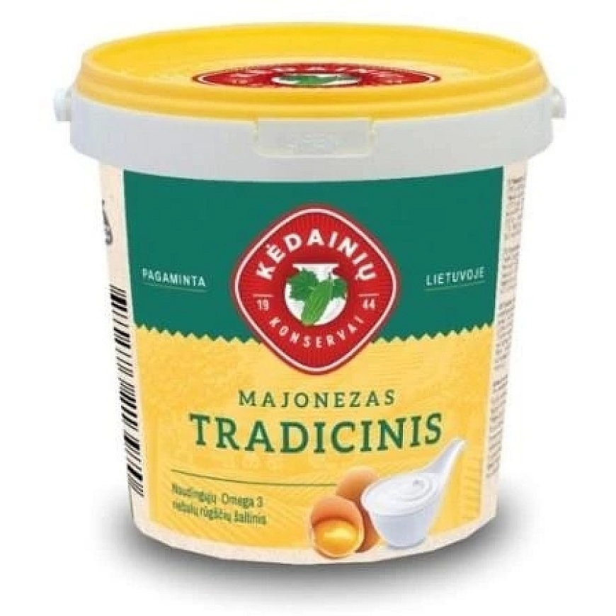 Kkf Retail Majonēzs KĖDAINIŲ Tradicionālais, 40% tauku, 1kg (M) – 2
