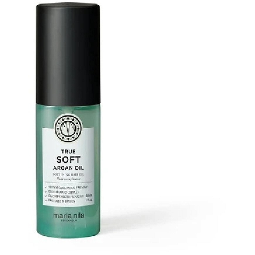 Maria Nila True Soft 100% veganiškas ir nebandytas su gyvūnais plaukų aliejaus kondicionierius, minkštinantis, 30 ml