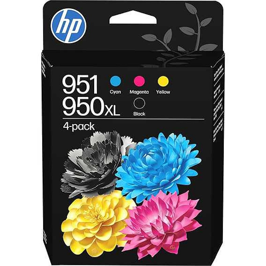 HP 950 must XL+ 3 värvi