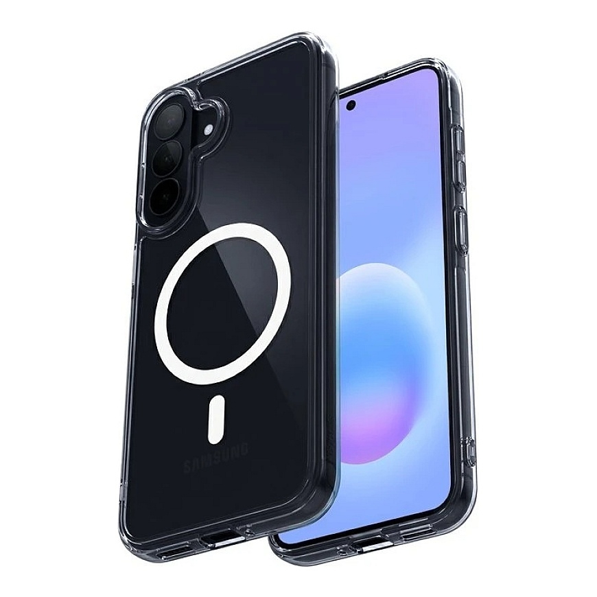 Crong Crong Hybrid Clear Magnetic - Dėklas MagSafe Samsung Galaxy A57 (permatomas)
