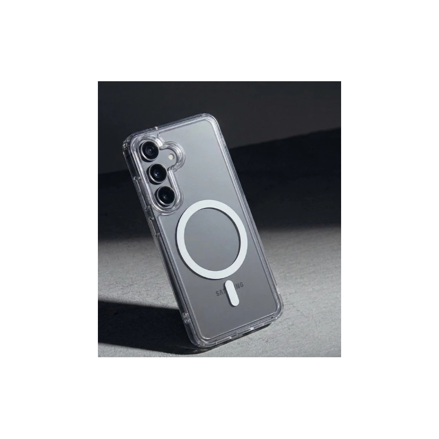 Crong Crong Hybrid Clear Magnetic - Чехол MagSafe для Samsung Galaxy A57 (прозрачный) – 4