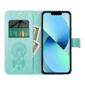 MEZZO dreamcatcher knyginio tipo telefono dėklas iPhone 16 Plus žalias MEZZO dreamcatcher knyginio tipo telefono dėklas iPhone 16 Plus žalias