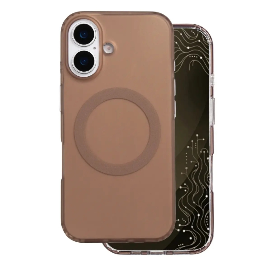 Tecto Shield Mistiq Mag -kuori iPhone 16 6,1" ruskea – 2