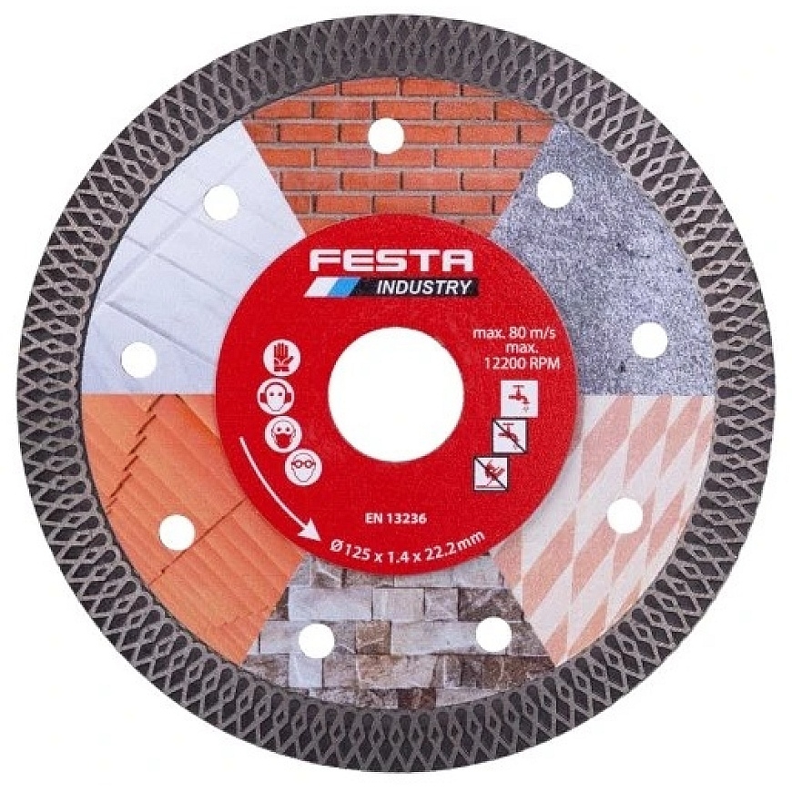 Festa dimanta turbodisks O 125 x 1,4 x 22,2 mm