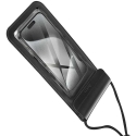 Ūdensizturīgs vāks mobilajam telefonam Hoco IP68 240 x 120 x 15 mm HX53 melns Ūdensizturīgs vāks mobilajam telefonam Hoco IP68 240 x 120 x 15 mm HX53 melns
