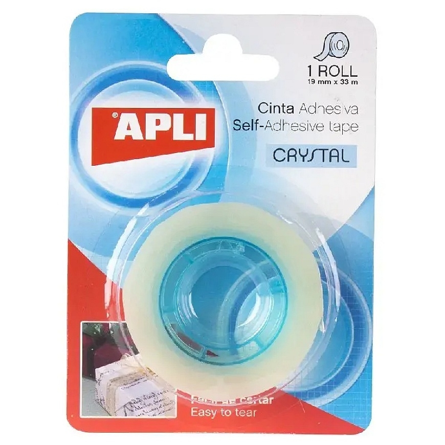 Liimapaperi APLI Crystal 19mm x 33m, extra kirkas
