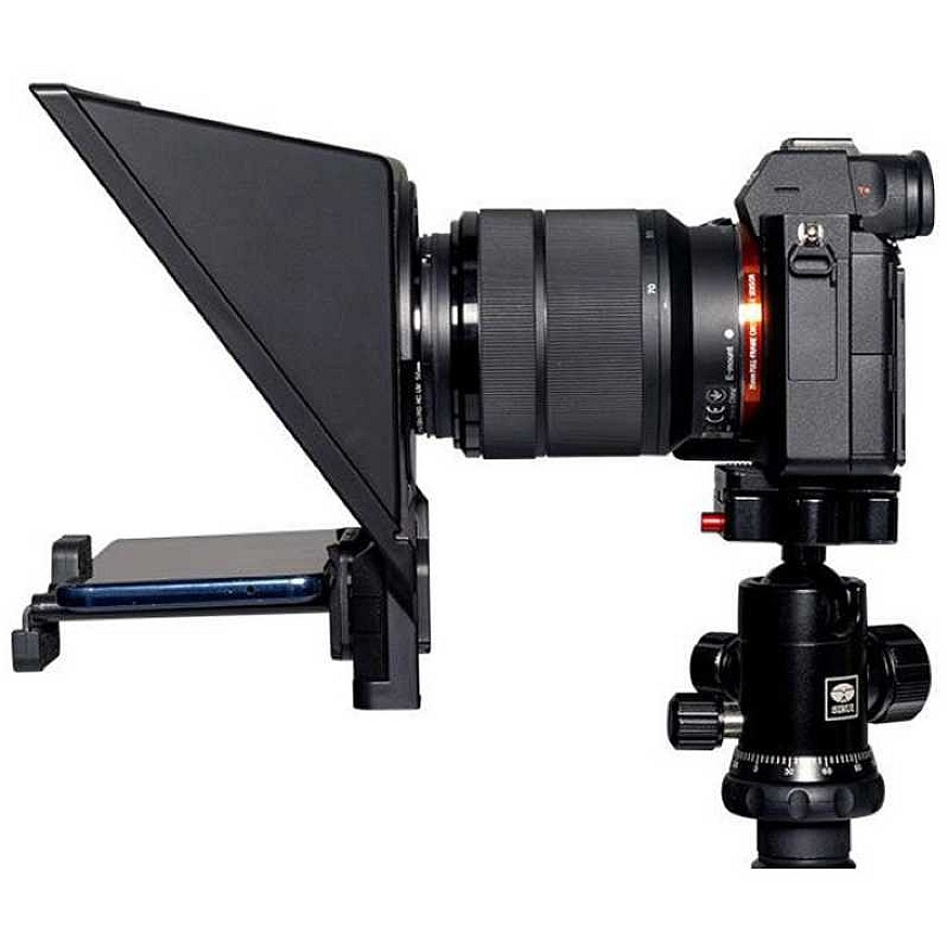 Teleprompter - FEELWORLD TP2A 8" Smart Phone/Tablet Prism Remote Black