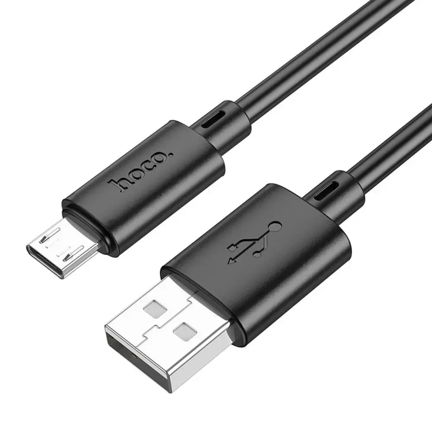 HOCO X88 duomenų perdavimo ir įkrovimo laidas | USB-A į Micro USB | 12W | 1m | juodas