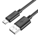 HOCO X88 tiedonsiirto- ja latauskaapeli | USB-A Micro USB:lle | 12W | 1m | musta HOCO X88 tiedonsiirto- ja latauskaapeli | USB-A Micro USB:lle | 12W | 1m | musta