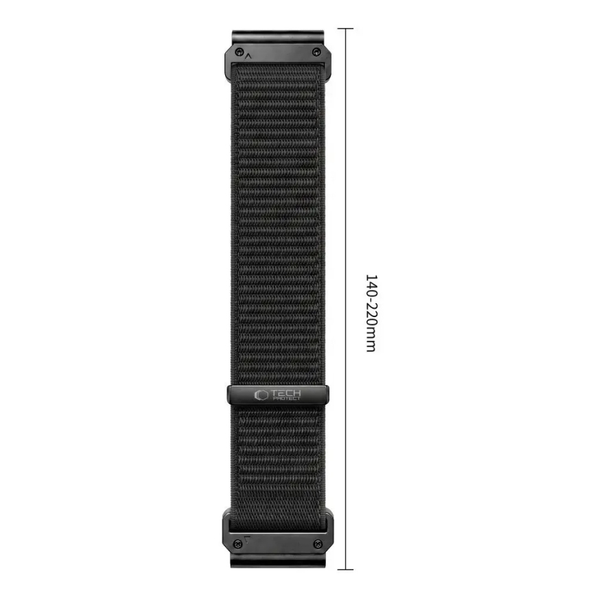 TECH-PROTECT NYLONLOOP GARMIN FENIX 5X / 5X PLUS / 6X / 6X PRO / 7X / 8 / 8 PRO / 9 / 9 PRO (51 ММ) ЧЕРНЫЙ – 3