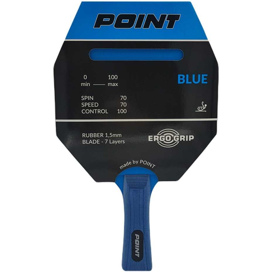 Point blue table tennis racket