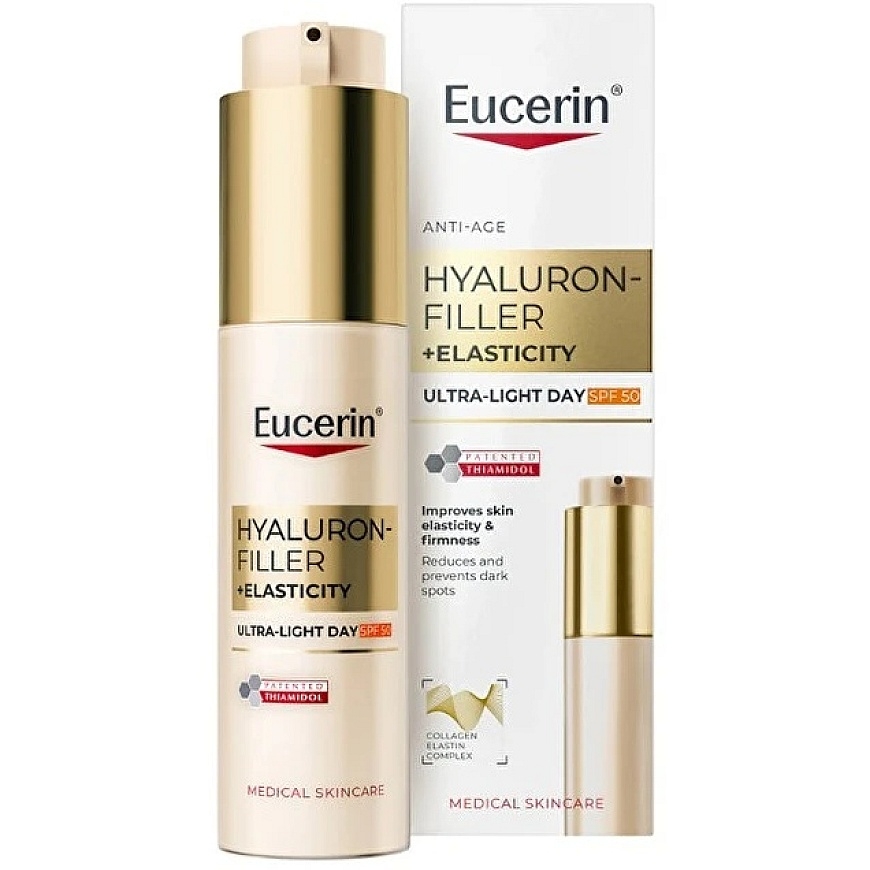 Eucerin Hyaluronic Acid + Elastin Lightweight Day Cream SPF50 50 ml