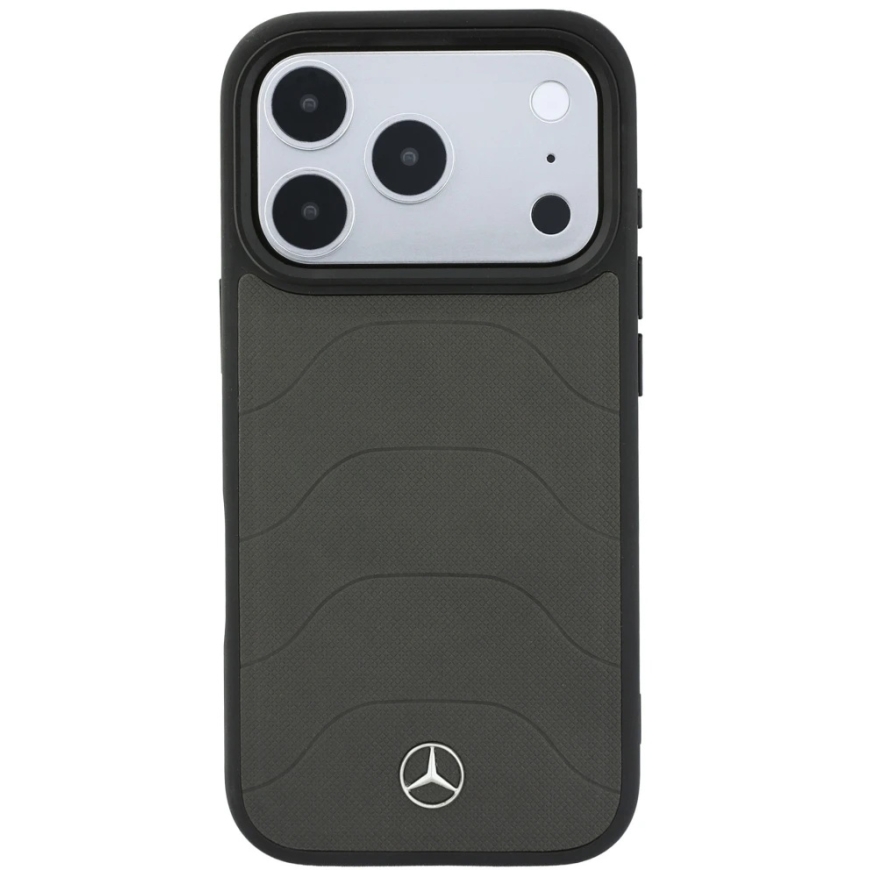 Mercedes nahast võrgust ümbris koos ribaga MagSafe, mõeldud iPhone 18 Pro / 17 Pro – tumehall – 4