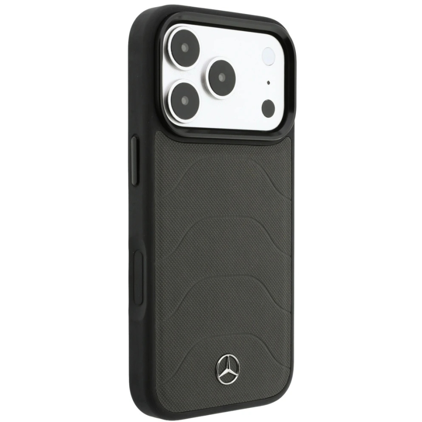 Mercedes nahast võrgust ümbris koos ribaga MagSafe, mõeldud iPhone 18 Pro / 17 Pro – tumehall – 5