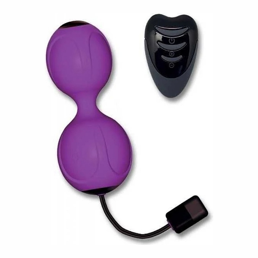 Alive Vibruojantys orgazmo kamuoliukai su nuotolinio valdymo pulteliu, 10 USB režimų