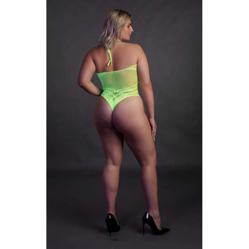 Ouch By Shots Oi! Korpusas su apynasriu kaklu - Neoninis Žalias - XL/XXXXL – 4