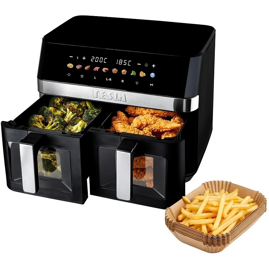 Gruzdintuvė TESLA AirCook DualZone Q787 XXL Deluxe – daugiafunkcis skaitmeninis karšto oro gruzdintuvas – 5