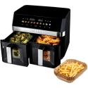 TESLA AirCook DualZone Q787 XXL Deluxe fritüür – multifunktsionaalne digitaalne kuuma õhu fritüür TESLA AirCook DualZone Q787 XXL Deluxe fritüür – multifunktsionaalne digitaalne kuuma õhu fritüür