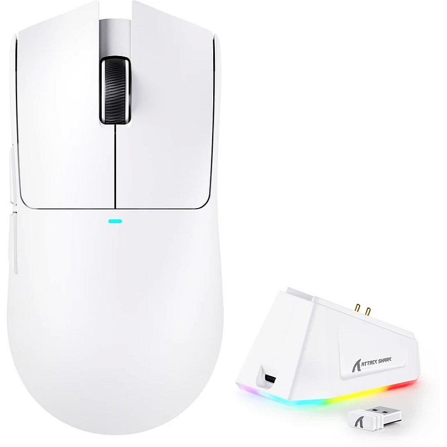 ATTACK SHARK X11 Wireless Gaming Mouse | White – 3