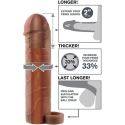 Pipedream FXTP 2" prailgintas su kamuoliuku dirželiu, rudas Pipedream FXTP 2" prailgintas su kamuoliuku dirželiu, rudas