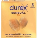 Durex Sensual XL thin extended condoms 3 pcs Durex Sensual XL thin extended condoms 3 pcs