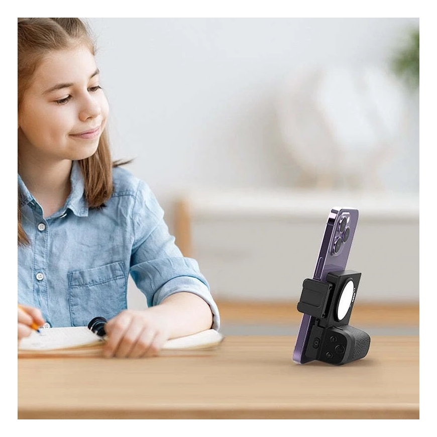 null Phone Holder - ULANZI CapGrip II Bluetooth Remote Control, Mounting Stand, Cold Shoe - Black – 5