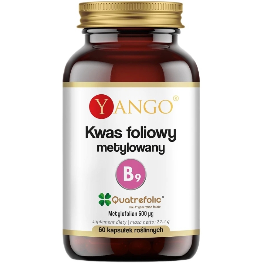 Yango Метилфолат (Quatrefolic®) пищевая добавка 60 капсул