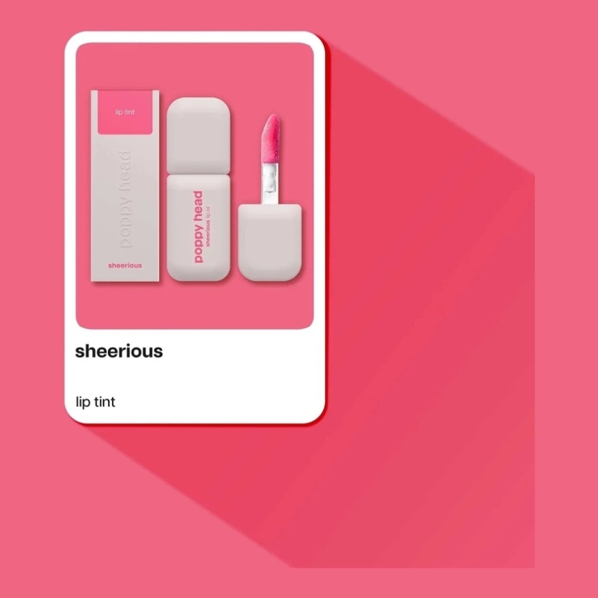 „Poppy Head Sheerious“ tinted lip oil 4 g – 4