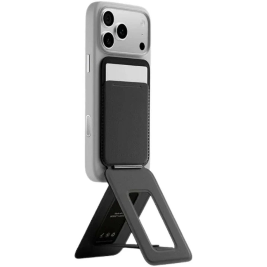 Magnetinė piniginė ir telefono laikiklis Moft Movas Trackable Tripod MagSafe juodas
