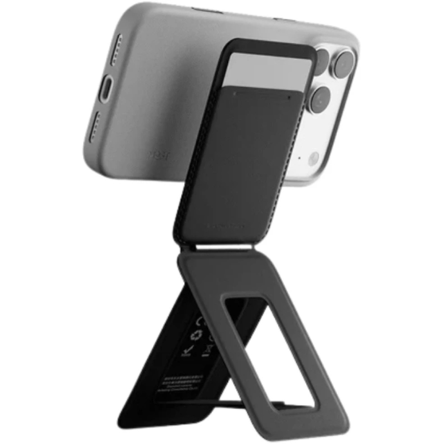 Magnetinė piniginė ir telefono laikiklis Moft Movas Trackable Tripod MagSafe juodas – 2