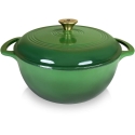 Allesken VERDELUXE cast iron pan 28x28x12cm 5.6L enameled creamy interior Allesken VERDELUXE cast iron pan 28x28x12cm 5.6L enameled creamy interior