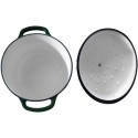 Allesken VERDELUXE ketaus keptuvė 28x28x12cm 5.6L emaliuotas kreminis vidus Allesken VERDELUXE ketaus keptuvė 28x28x12cm 5.6L emaliuotas kreminis vidus