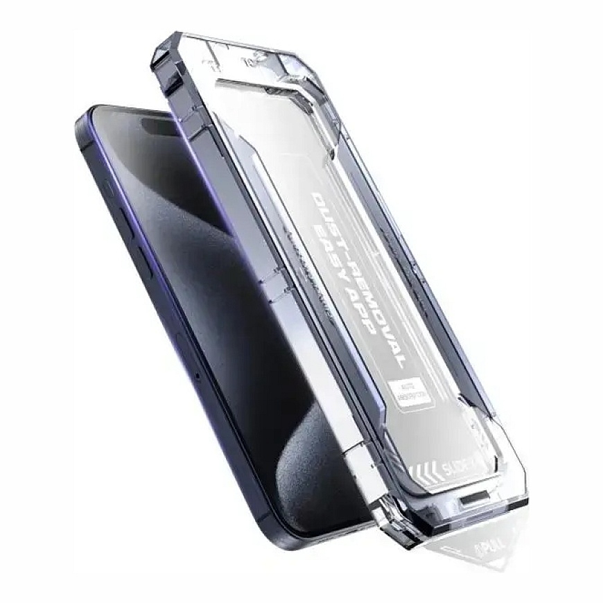 Mobilais izcelsmes dzeltenais ekrāna sargs ar vieglu uzklāšanu, iPhone 16 – 4