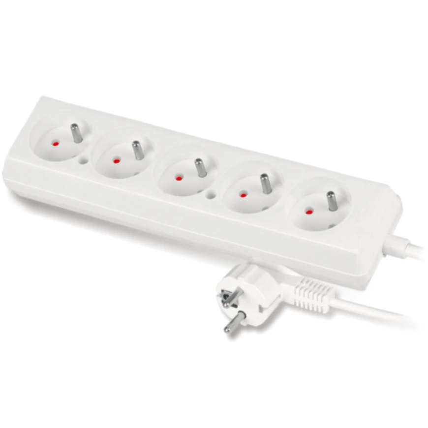 Plastrol Stationary Extension Cord with Five-Socket Plug Block – 2