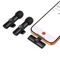 Borofone Lavalier wireless microphone BFK16A Winner Type C black - 2 pieces Borofone Lavalier wireless microphone BFK16A Winner Type C black - 2 pieces