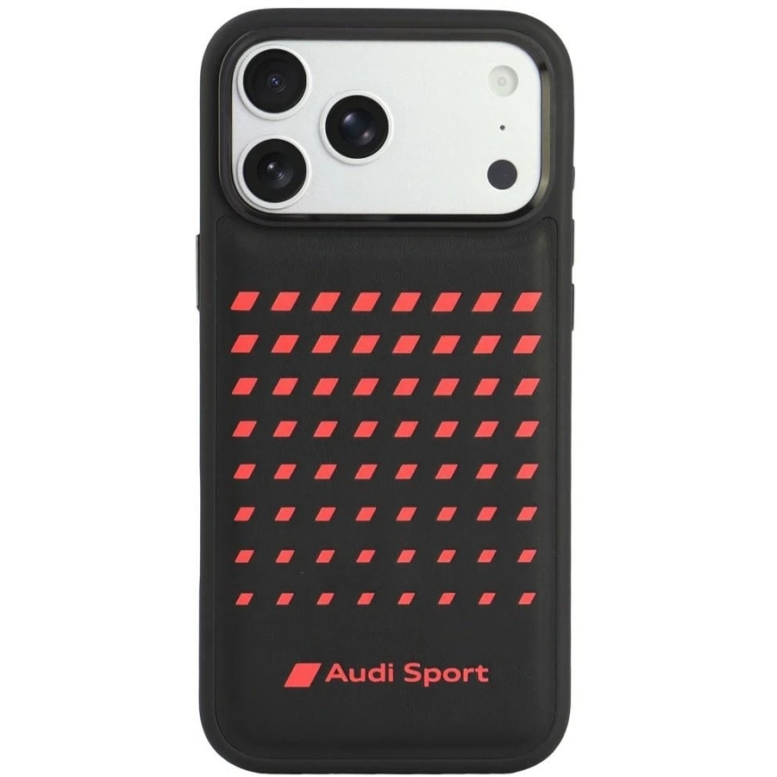 Audi Sport sintetinės odos MagSafe dėklas iPhone 18 Pro Max / 17 Pro Max - Juodas – 2