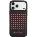 Audi Sport sintētiskās ādas MagSafe vāciņš iPhone 18 Pro Max / 17 Pro Max - Melns Audi Sport sintētiskās ādas MagSafe vāciņš iPhone 18 Pro Max / 17 Pro Max - Melns