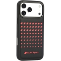 Audi Sport synteettisestä nahasta valmistettu MagSafe-kotelo iPhone 18 Pro Max / 17 Pro Max - Musta Audi Sport synteettisestä nahasta valmistettu MagSafe-kotelo iPhone 18 Pro Max / 17 Pro Max - Musta