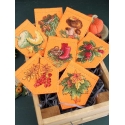 Beldizart Decorative Ribbons Set "Autumn Garland Orange (7 Banners)" 10x7 cm ST-1002 Beldizart Decorative Ribbons Set "Autumn Garland Orange (7 Banners)" 10x7 cm ST-1002