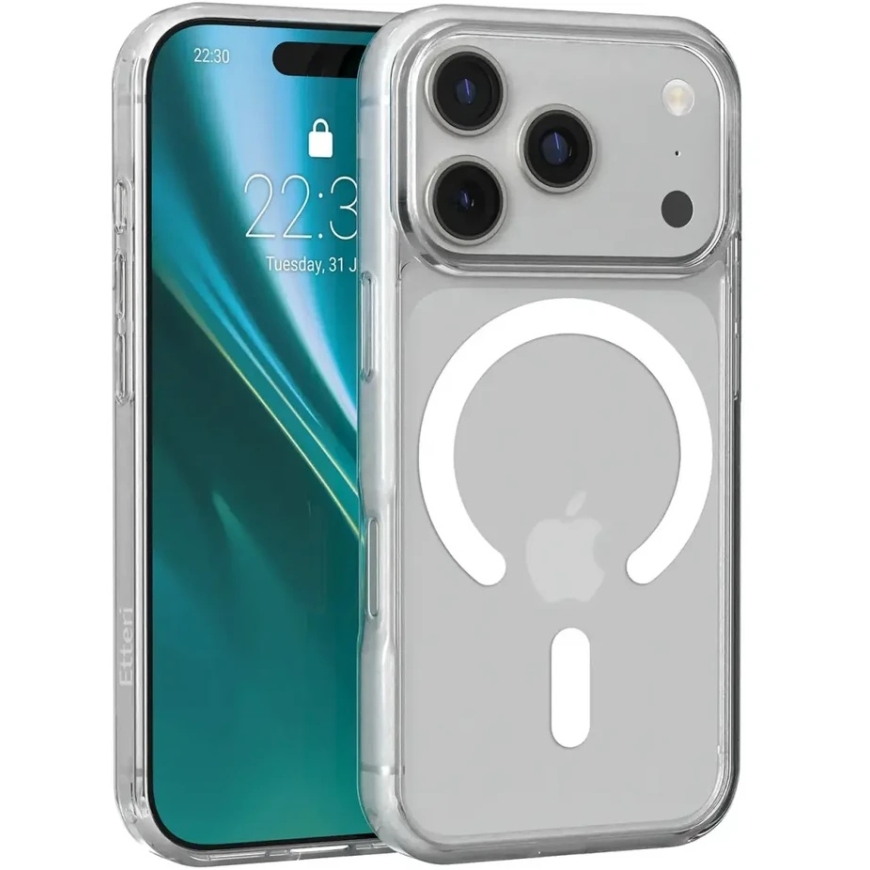 Telforceone Etteri Ultimate Mag maciņš iPhone 17 Pro / 18 Pro 6,3" caurspīdīgs