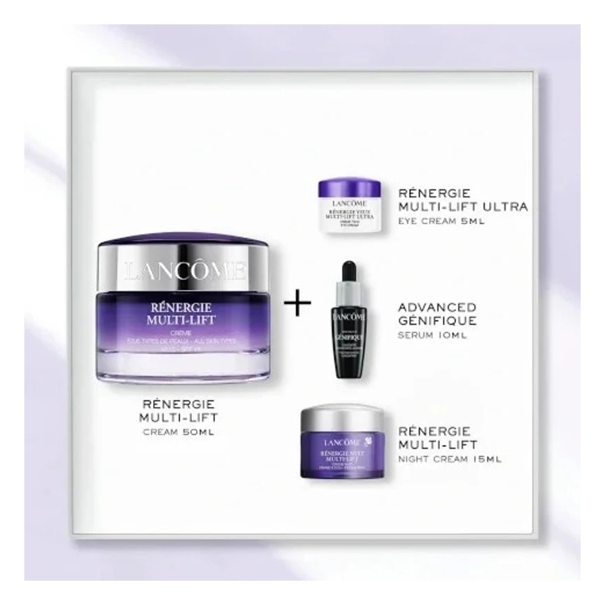 „Lancome“ komplekts „LANCOME“ (RENERGIE H.C.P. krēms 50 ml + RENERGIE SPF 50 15 ml + acu krēms ar nostiprinošu aizpildītāju 5 ml – 5